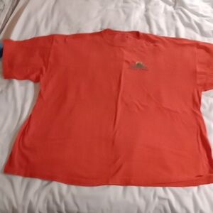 Peace Frogs XXL Orange Green Black And Yellow Short Sleeve Shirt Good Condition